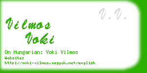 vilmos voki business card
